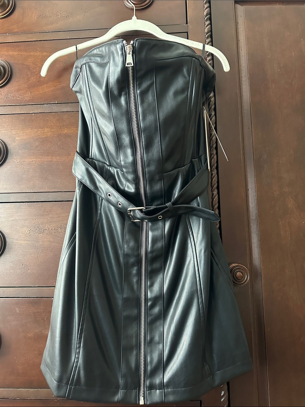 NWT Aqua Black Bustier Dress